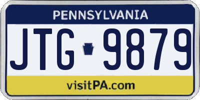 PA license plate JTG9879