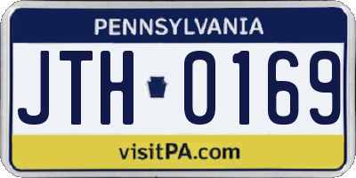 PA license plate JTH0169