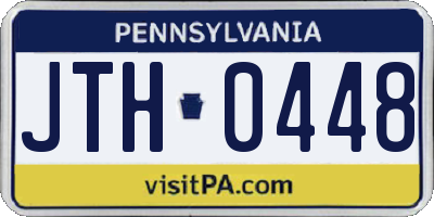 PA license plate JTH0448