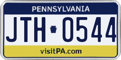 PA license plate JTH0544
