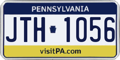 PA license plate JTH1056