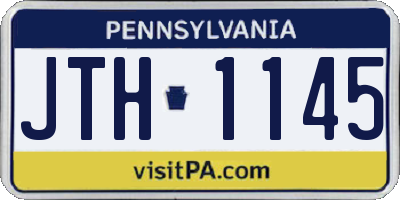 PA license plate JTH1145