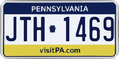 PA license plate JTH1469