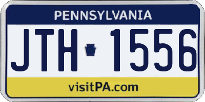 PA license plate JTH1556