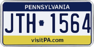 PA license plate JTH1564