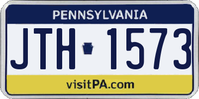 PA license plate JTH1573
