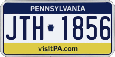 PA license plate JTH1856