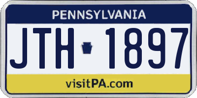 PA license plate JTH1897