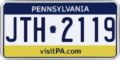 PA license plate JTH2119