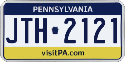 PA license plate JTH2121