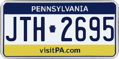 PA license plate JTH2695