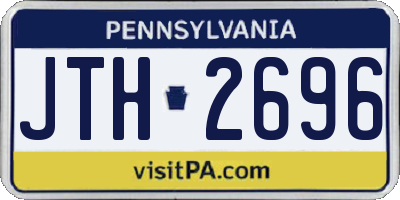 PA license plate JTH2696