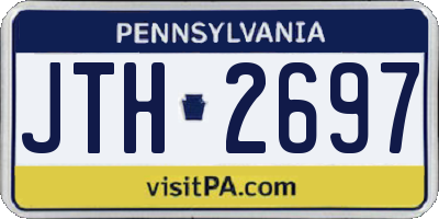 PA license plate JTH2697