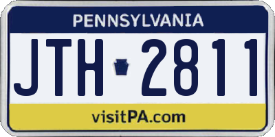 PA license plate JTH2811