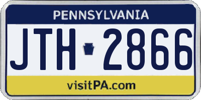 PA license plate JTH2866