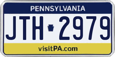PA license plate JTH2979
