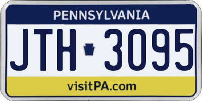 PA license plate JTH3095