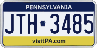 PA license plate JTH3485