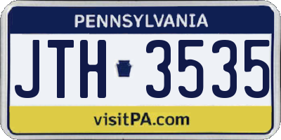 PA license plate JTH3535