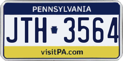 PA license plate JTH3564