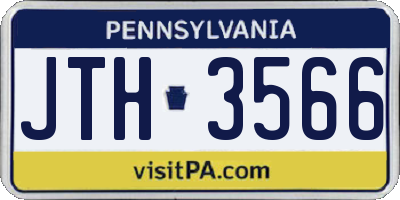 PA license plate JTH3566