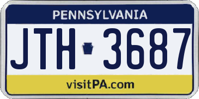 PA license plate JTH3687