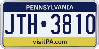 PA license plate JTH3810