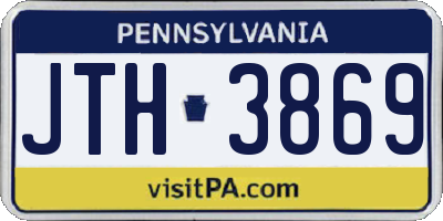 PA license plate JTH3869