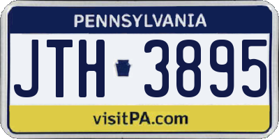 PA license plate JTH3895