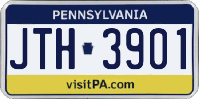 PA license plate JTH3901