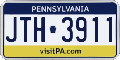 PA license plate JTH3911