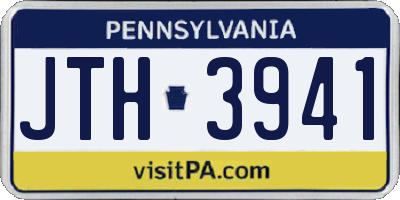 PA license plate JTH3941