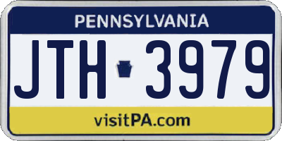 PA license plate JTH3979