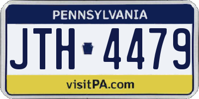PA license plate JTH4479