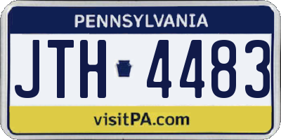 PA license plate JTH4483
