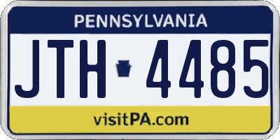 PA license plate JTH4485