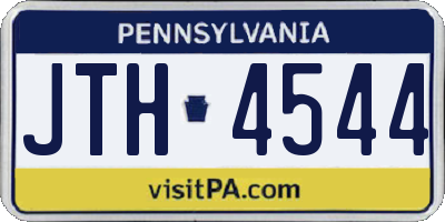 PA license plate JTH4544