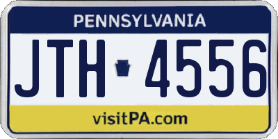 PA license plate JTH4556