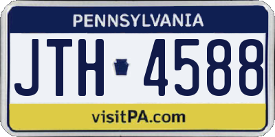 PA license plate JTH4588
