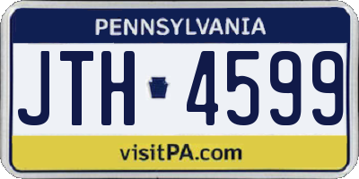 PA license plate JTH4599