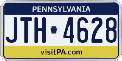 PA license plate JTH4628