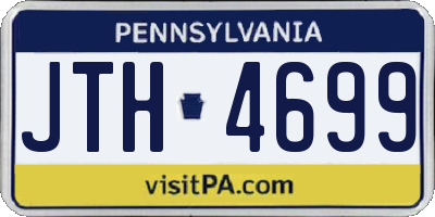 PA license plate JTH4699