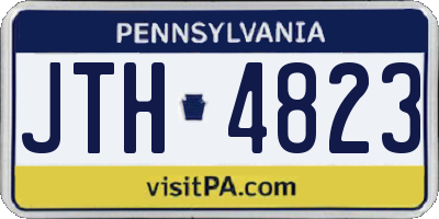 PA license plate JTH4823