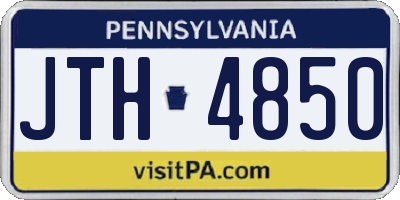 PA license plate JTH4850