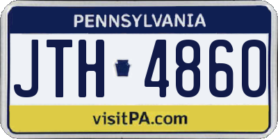PA license plate JTH4860