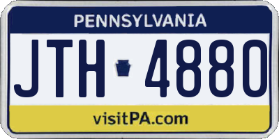 PA license plate JTH4880