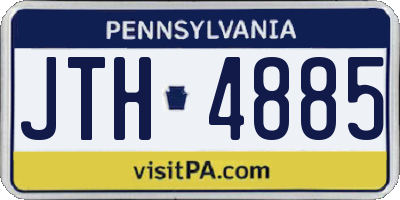 PA license plate JTH4885