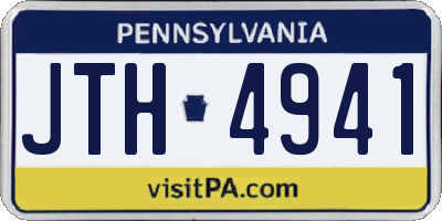 PA license plate JTH4941