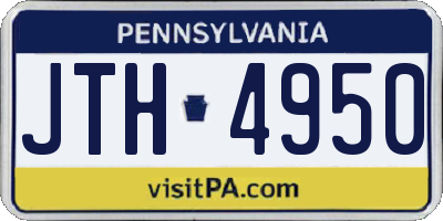 PA license plate JTH4950