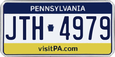 PA license plate JTH4979